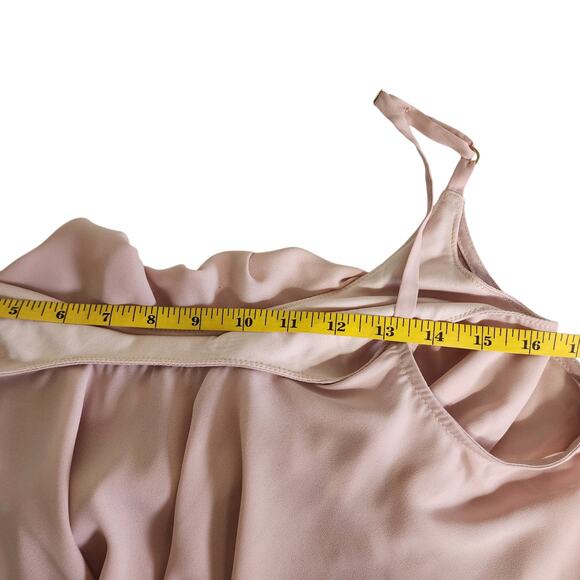 Show Me Your Mumu Womens Caitlin Ruffle Maxi Dress Size XS Dusty Blush Wedding - Picture 11 of 13